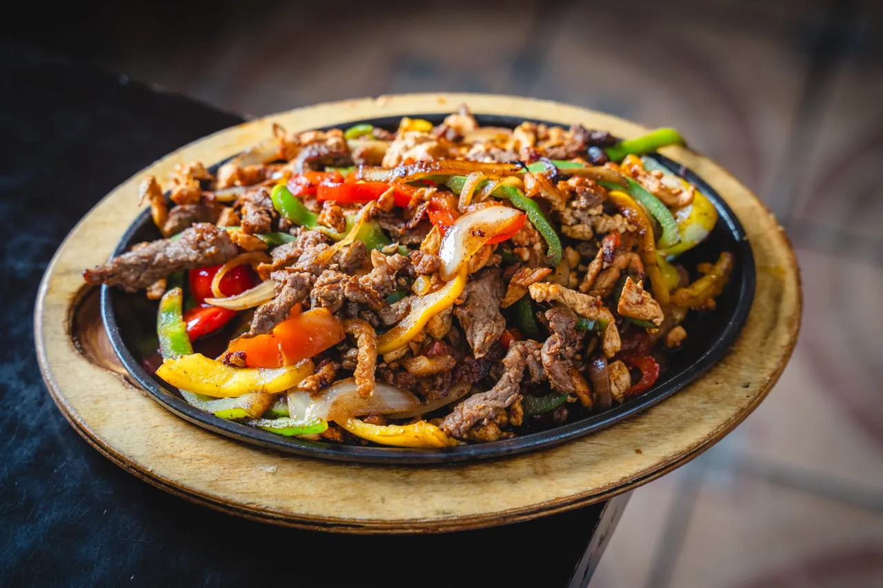 Sizzling fajitas